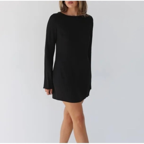 RUMORED Sweet Talker Mini Dress In Black - Picture 3 of 7